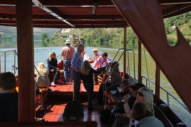 2-hour Rabelo Boat tour in Pinhão - Route in plain English, from Pinhão past the Eiffel iron bridge to Roncão