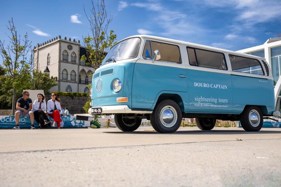 Best views to Porto from Gaia. VW Kombi tour with cocktail - Marina da Afurada and the Douro waterfront vibe