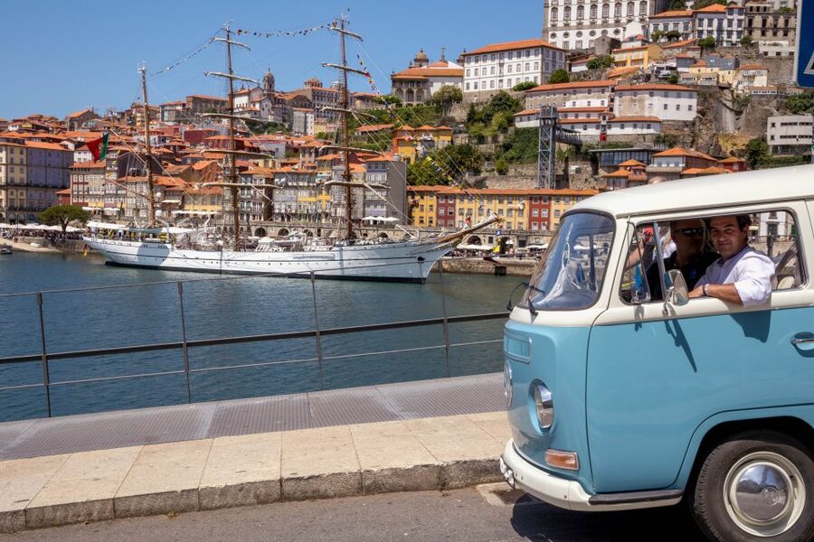 Best views to Porto from Gaia. VW Kombi tour with cocktail - Your vintage VW Kombi ride and included cocktail