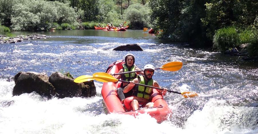 From Arouca: Cano-Rafting - Adventure Tour - Areinho River Beach Meeting: Getting Set Up Like You Mean It