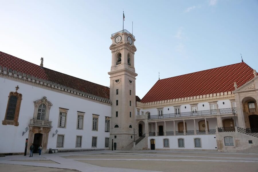 From Porto: Fátima and Coimbra Tour - University of Coimbra exterior: seeing the icon without a full time-sink