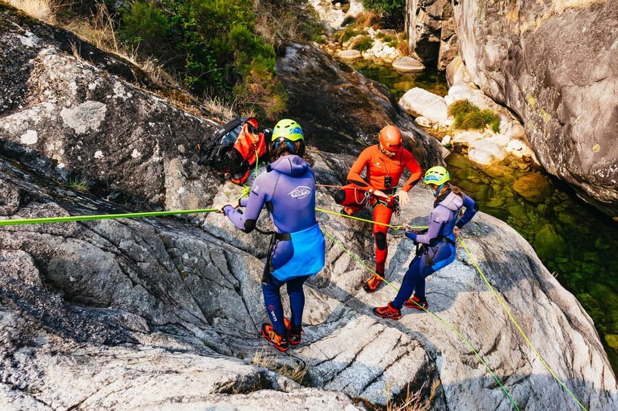 From Porto: Gerês National Park Canyoning Trip - Zip lines that end with a splash, and abseiling that stays manageable