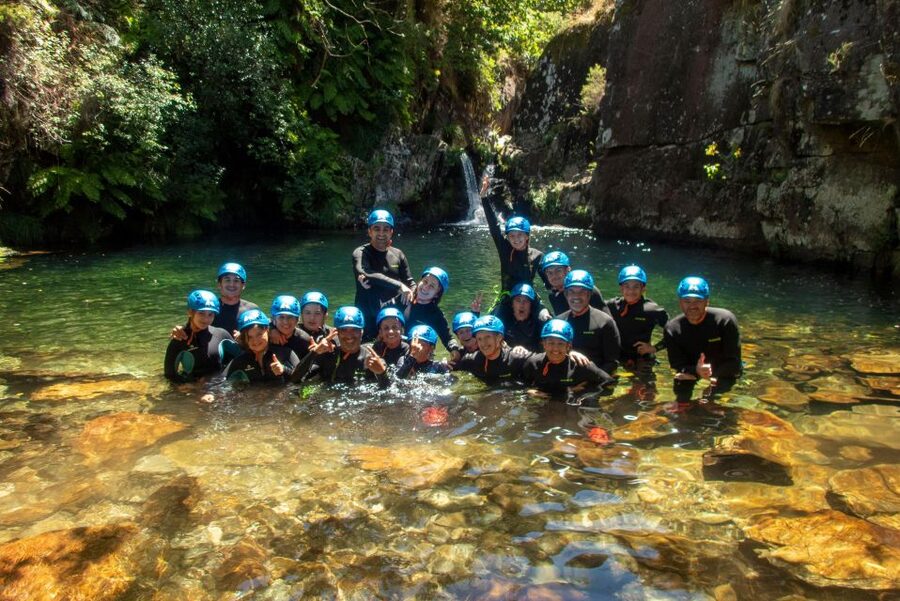 From Porto: Guided Canyoning Tour in Arouca Geopark - The canyon route: mining history, lagoons, waterfalls, and rope time