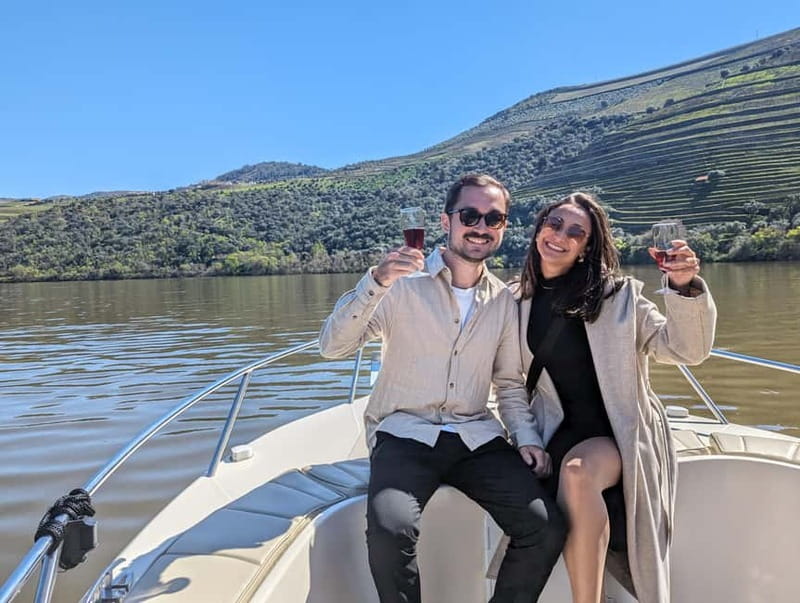From Porto: Tastings at 2 Wineries, Chef's Lunch & Boat Tour - The private Douro boat cruise, snacks included