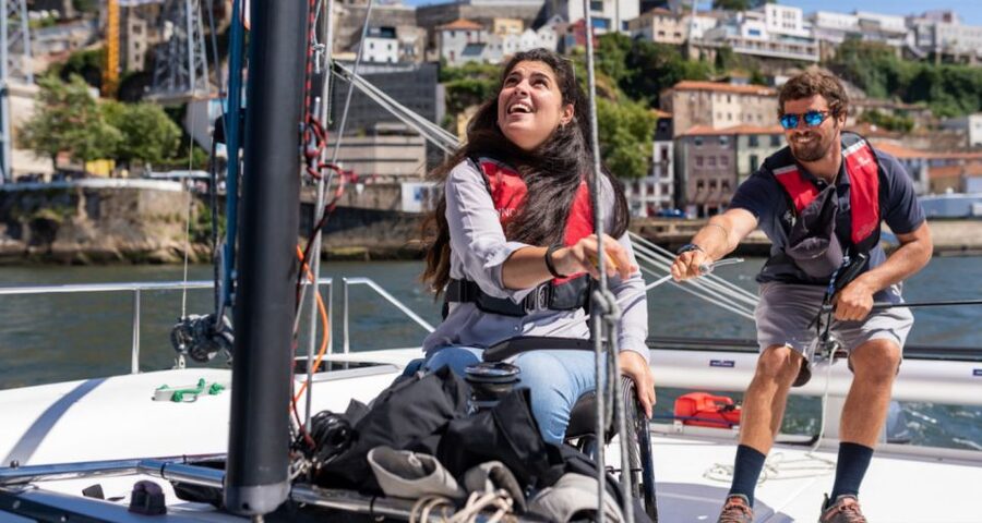 Porto: Accessible Sailing Tour on the Douro river - Marina da Afurada to onboard comfort and safety gear