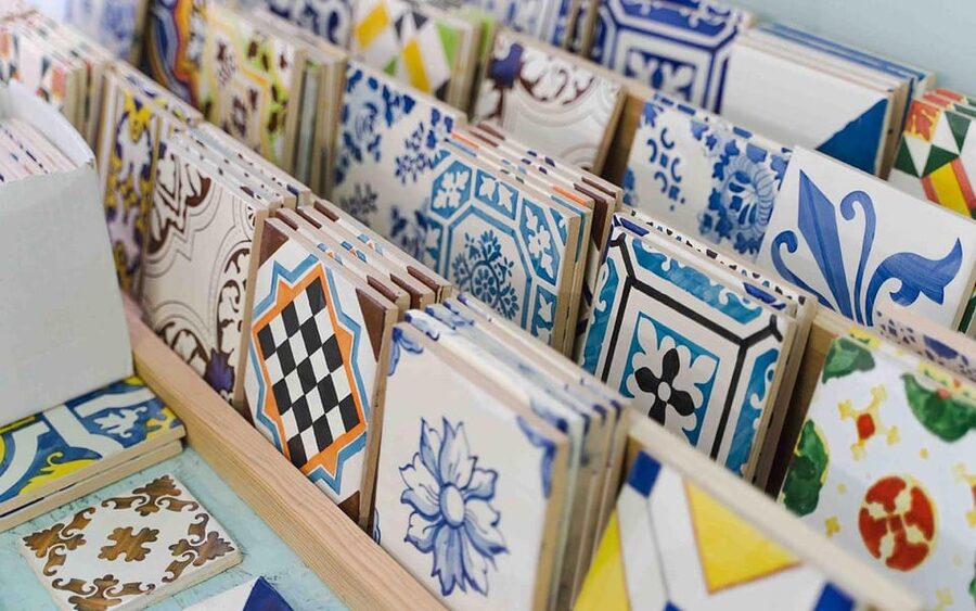 Porto: Azulejos Tiles Walking Tour - Bank of Materials: seeing how tile production connects to the street