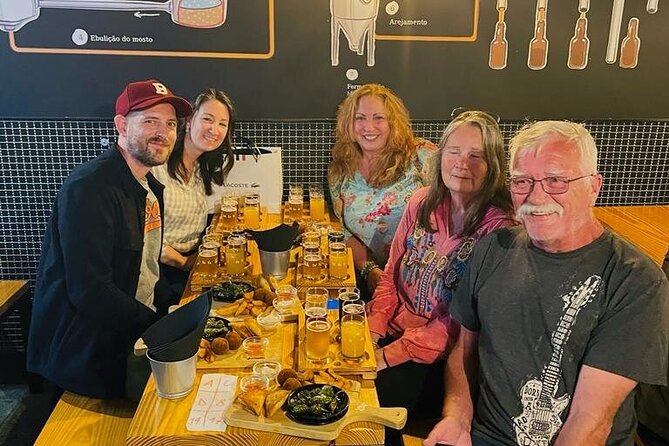Porto: Craft Beer Tasting Tour with Local Snacks - Taproom stop with Portuguese flavors and grilled chouriço