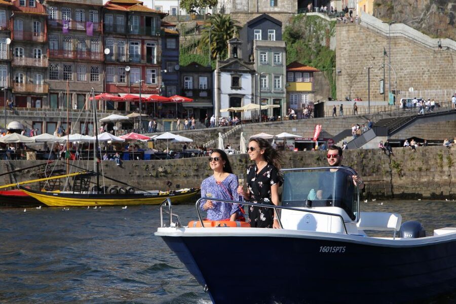 Porto: Douro River Cruise w/ Portuguese Wines & Local Host - The Freixo to Porto stretch: Palácio do Freixo and bridge country