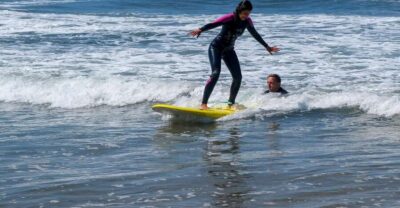 Small Group Surfing Experience with Transportation